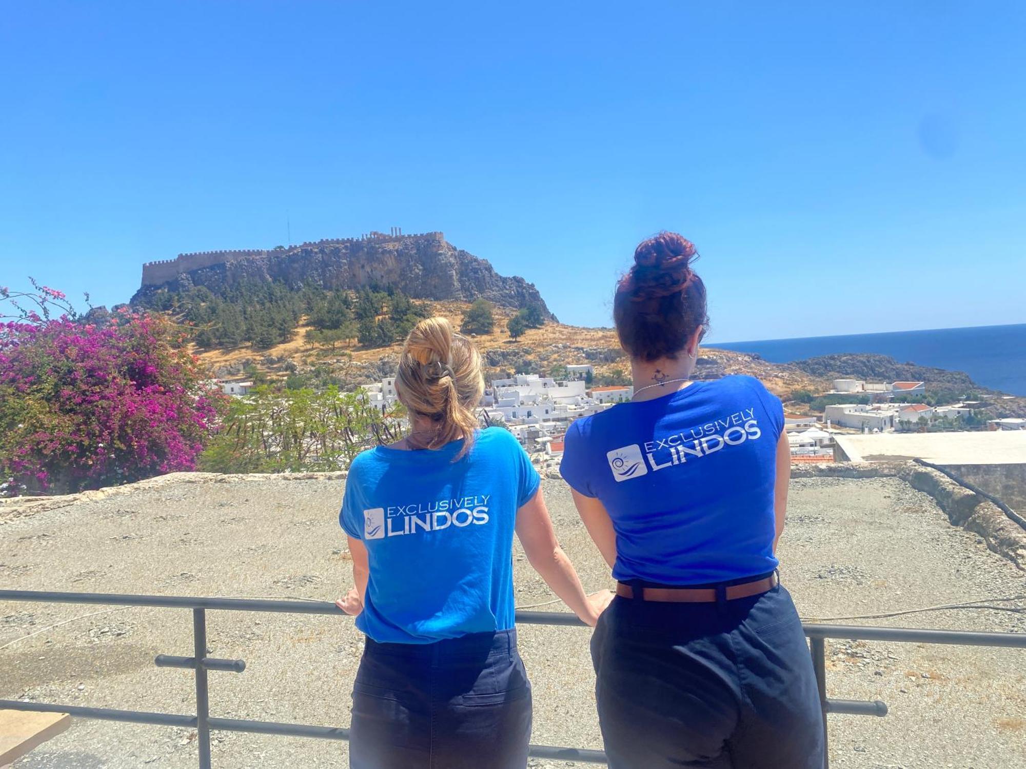 Villa Valasia Lindos With Acropolis View Eksteriør bilde